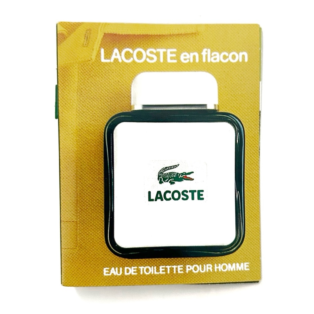 Lacoste En Flacon Eau de Toilette Pour Hommes Men Mini Sample Vial 2 mL France